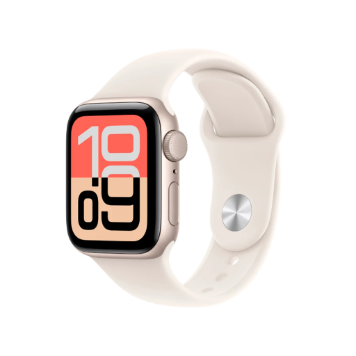 Apple Watch SE GPS Gen.3, 40mm, Sport Band "Starlight", S/M, Starlight